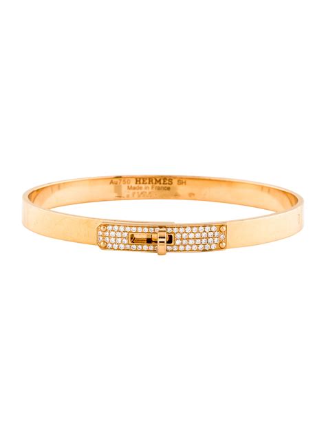 hermes kelly twist bracelet|Hermes 18k diamond bangle bracelet.